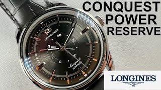 Longines Conquest Power Reserve Anthracite [upl. by Nnaillek]