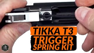 Tikka T3 Trigger Spring Replacement amp Adjustment Upgrade Kit by MCARBO [upl. by Arbe]