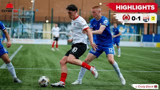 HIGHLIGHTS  Clyde 01 Montrose  The Bully Wee miss out on qualification from Group G [upl. by Aiciram590]