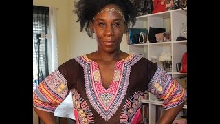 Kharyzma DIY How To Make a WOMENS DASHIKI EASY [upl. by Otrebireh]