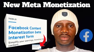 How to Apply for The New Meta Monetization Beta program 2024 [upl. by Bassett]