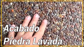 PIEDRA LAVADA COMO SE HACE  EXPOSED AGGREGATE CONCRETE [upl. by Erehs]