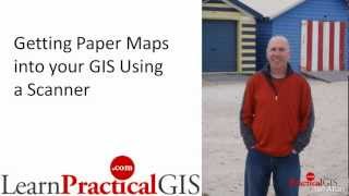 GIS for Beginners Use a Scanner to convert a paper map into a GIS map georeferencing amp digitizing [upl. by Kathleen314]