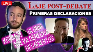 Primeras declaraciones de Laje sobre el debate Gloria Kreimer etc [upl. by Freyah]