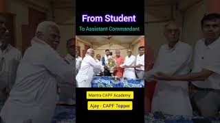 student to Assistant Commandant in CAPF  CAPF Motivation  CAPF Topper [upl. by Edita]