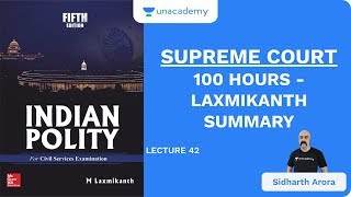 L42 Supreme Court  100 Hours  Laxmikanth Summary  UPSC CSEIAS 2020  Sidharth Arora [upl. by Zasuwa543]