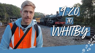 Steam Locomotive Footplate Ride to Whitby On the North Yorkshire Moors Railway [upl. by Joshuah152]