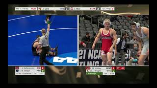 157lbs 2021 NCAA Wrestling Tourament [upl. by Adirf]