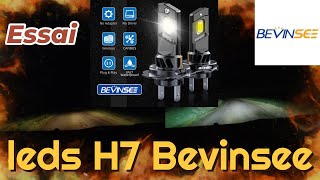 Nouvelles leds H7 BEVINSEE un prix dattaque et une efficacité optimale CODE PROMO en description [upl. by Rases]