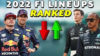 RANKING the 2022 F1 Driver Lineups [upl. by Hennie]