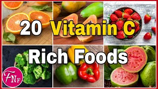 ✅ Vitamin C Rich Foods  20 Best Foods That Are High In Vitamin C [upl. by Storfer257]