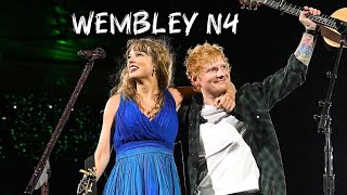 Wembley N4 Taylor Swift amp Ed Sheeran Live Everything Has Changedtheerastour duet song share [upl. by Enaols176]