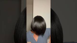 Wrapping a Silk Press silkpress naturalhairstyles [upl. by Areivax221]