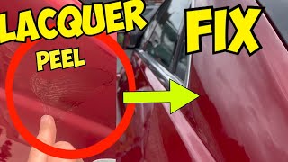 HOW To Fix  Repair flaking faded DAMAGED Clear Coat  lacquer Peel A WEEK IN SHINE EPS 35 [upl. by Dunn]