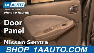 How To Remove Rear Door Panel 0006 Nissan Sentra [upl. by Lemay709]