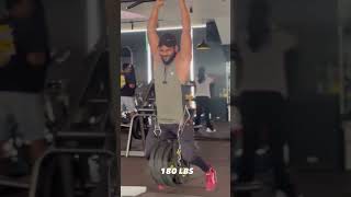 180 LBS pull up 😱😱😱😱😱😱 motivation musiforcreators armwrestling creator01 gymlover gym [upl. by Priest]