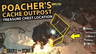 Poachers Cache Outpost Treasure Chest Location in Skull amp Bones [upl. by Alrich]