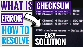 what is checksum error how to resolve Hindi [upl. by Melvina]