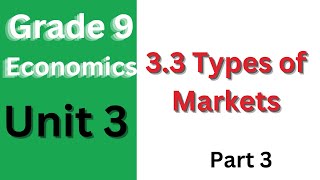 33 Types of Markets [upl. by Rosner]