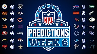 Week 6 NFL Predictions nfl nflpredictions [upl. by Naired]