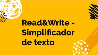 ReadampWrite  Simplificador de texto [upl. by Akers122]