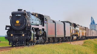 CP 2816 Empress steam engine returns home on the Brooks Subdivision [upl. by Kaitlyn]