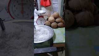 Grated Coconut coconut shorts grated gratedcoconut [upl. by Yalcrab]