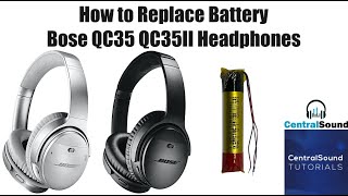 Bose QC35 QC35II QuietComfort 35 Headphones Battery Replacement Part Installation [upl. by Claretta336]