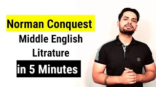 History of English Litrature Norman conquest  in hindi Middle English literature [upl. by Ajram]