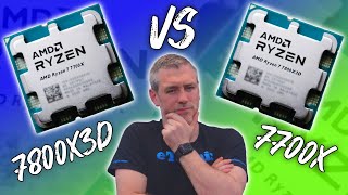 Ryzen 7 7700X Vs Ryzen 7 7800X3D 42 Game Benchmark  1080p 1440p amp 4K [upl. by Enined]