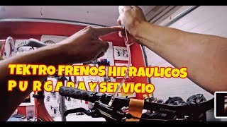 FRENOS HIDRAULICOS TEKTRO SERVICIO Y PURGADA 2018 [upl. by Briano163]