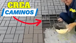 ¡Crea Caminos de Ensueño ▶Molde de Hormigón◀ para Pavimentos en Jardines Patios y Terrazas [upl. by Assirahc]