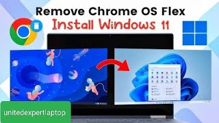 Remove Chorme OS Flex amp install windows 11  recovery bootable usb pendrive chormebook chromebook [upl. by Aramois]