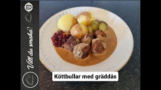 Köttbullar med gräddsås [upl. by Aiyn892]