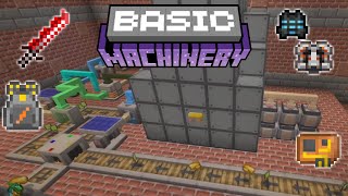 Basic Machinery MCPE Bedrock Edition Free Addon [upl. by Lem]