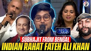 SUBHAJIT FROM BENGAL INDIAN IDOL 15 AUDITION EP 1  DAGABAAZ RE  RAHAT FATEH ALI  REACTION BY RG [upl. by Hcelemile]