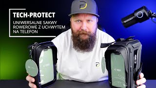 Pojemne Trwałe i Wygodne Sakwy Rowerowe z Miejscem na Telefon  TechProtect V2 Bike HardPouch [upl. by Eveneg328]