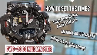 GSHOCK GWG2000HOW TO SET THE TIME [upl. by Elockcin832]