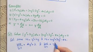 Rules For Finding Integrating Factor Non Exact Differential Equations [upl. by Lahcsap]