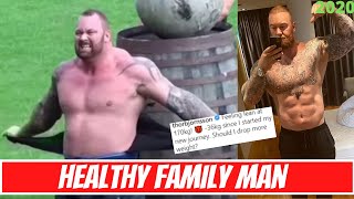 Hafthor Bjornsson Weight loss Transformation  World Strongest Man to Healthy Father [upl. by Brendis767]