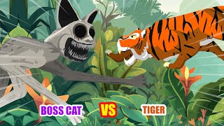 Boss Cat vs Tiger  Zoonomaly Animation [upl. by Ahseined]