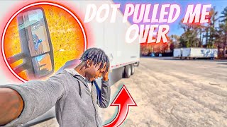 I Got Pulled Over By DOT  Trailer Tire Flat  First Load Back From Home Time [upl. by Kulseth]