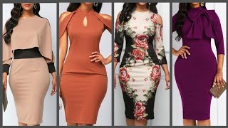 latest Bodycon pencil dresses collection for women [upl. by Gunner]