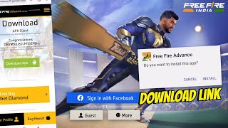 how to download amp open advance server  advance server download link🥳  free fire advance server [upl. by Elime267]