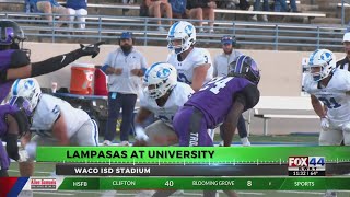 Friday Night Football Fever Lampasas vs University High [upl. by Ribble]