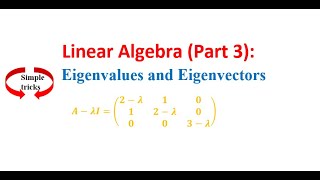 Linear Algebra Part 3  Eigenvalues and Eigenvectors Explained with Examples [upl. by Afatsuom]