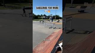 Frontside Pop Shuv Over The Bump To Bar🛹🔥🤙🏾skateboarding skate subscribe shorts sk8 sk8er [upl. by Adnalohs]