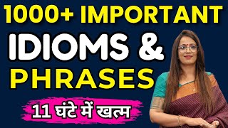 1000 Important questions of Idioms amp Phrasses For SSC CGL amp All Upcoming Exams  By Rani mam [upl. by Haek]