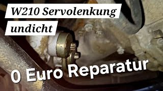 Mercedes E Klasse W210 Servolenkung undicht Die 0 Euro Reparatur [upl. by Lilllie735]