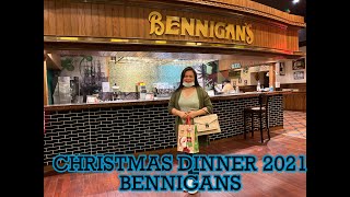 Christmas Dinner 2021  Bennigan’s Restaurant [upl. by Emarie]